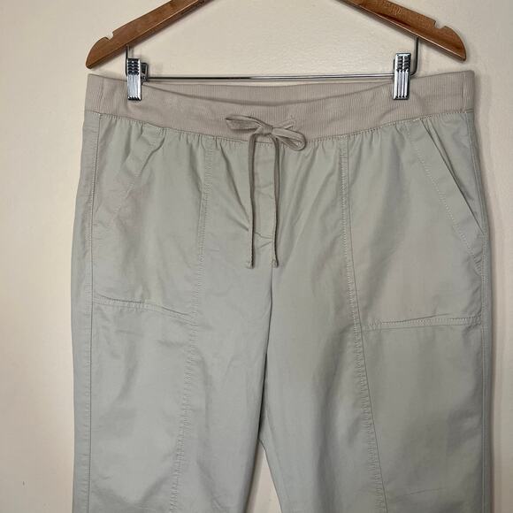 Talbots Pull On Drawstring Cropped Casual Pants Roll Up Ankle 14P - Picture 2 of 6